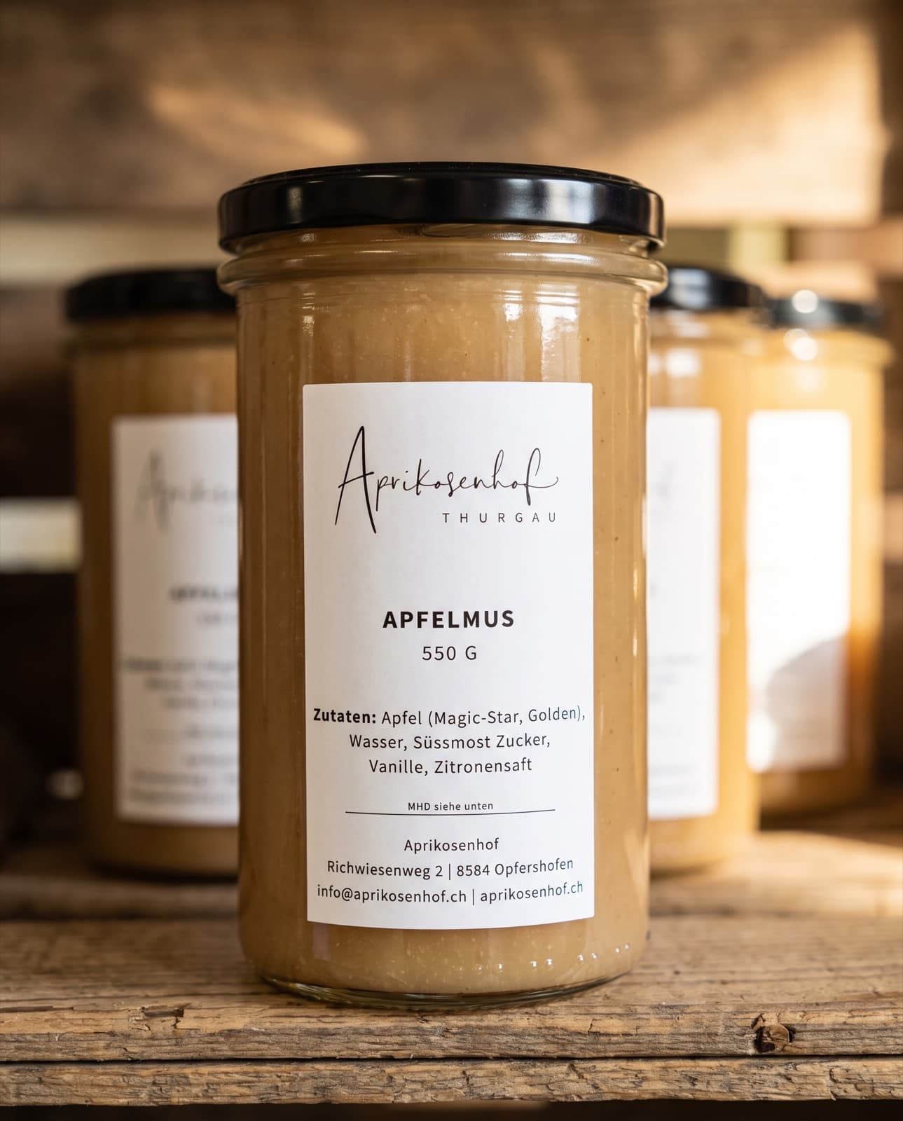 Apfelmus — Aus Gravensteiner, Aprikosenhof Thurgau